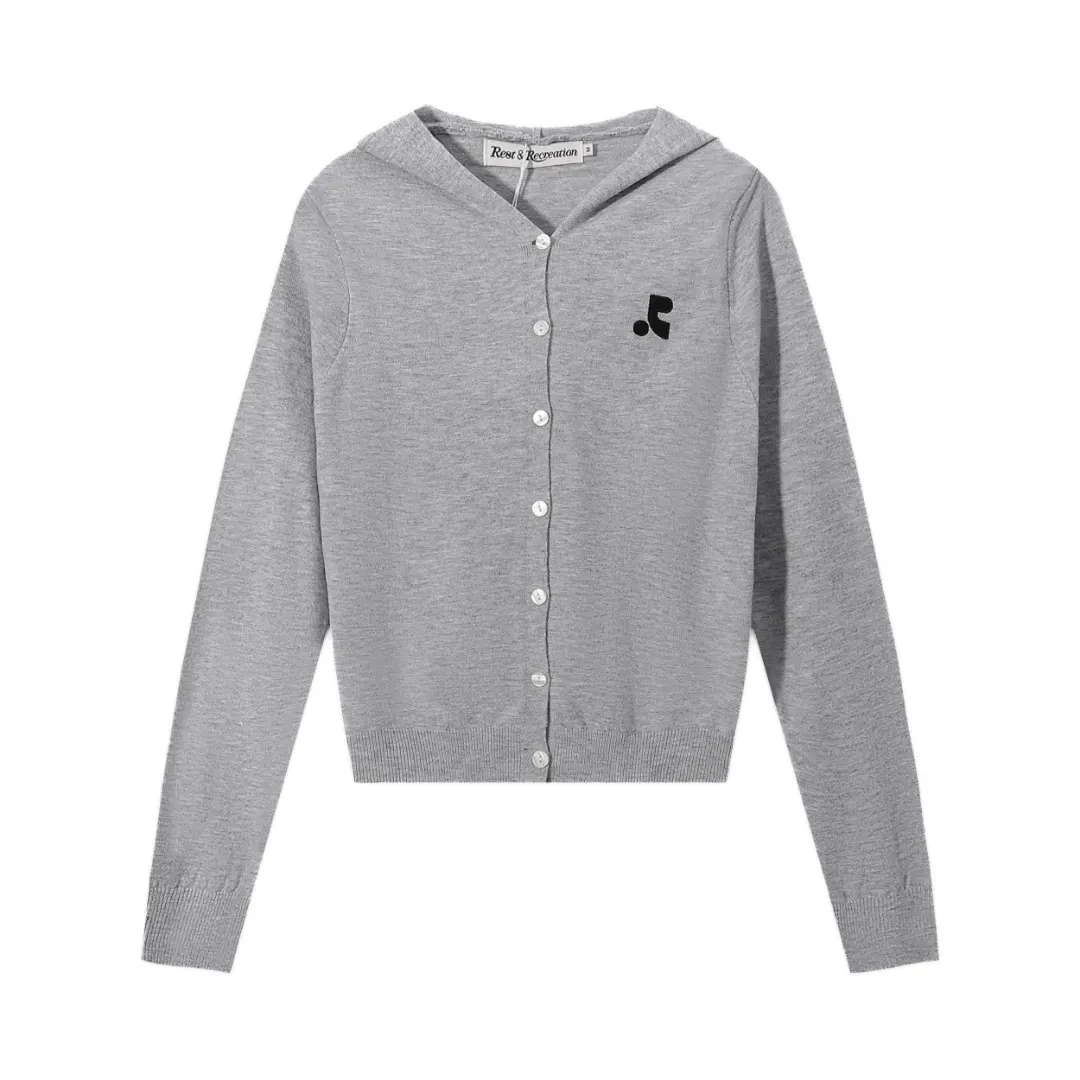 Logo-Embroidered Hooded Knit Cardigan D7815988 — view 4