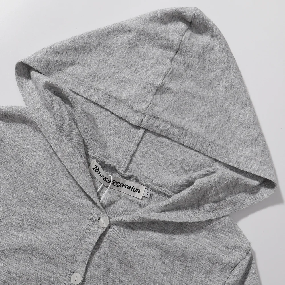 Logo-Embroidered Hooded Knit Cardigan D7815988 — view 6
