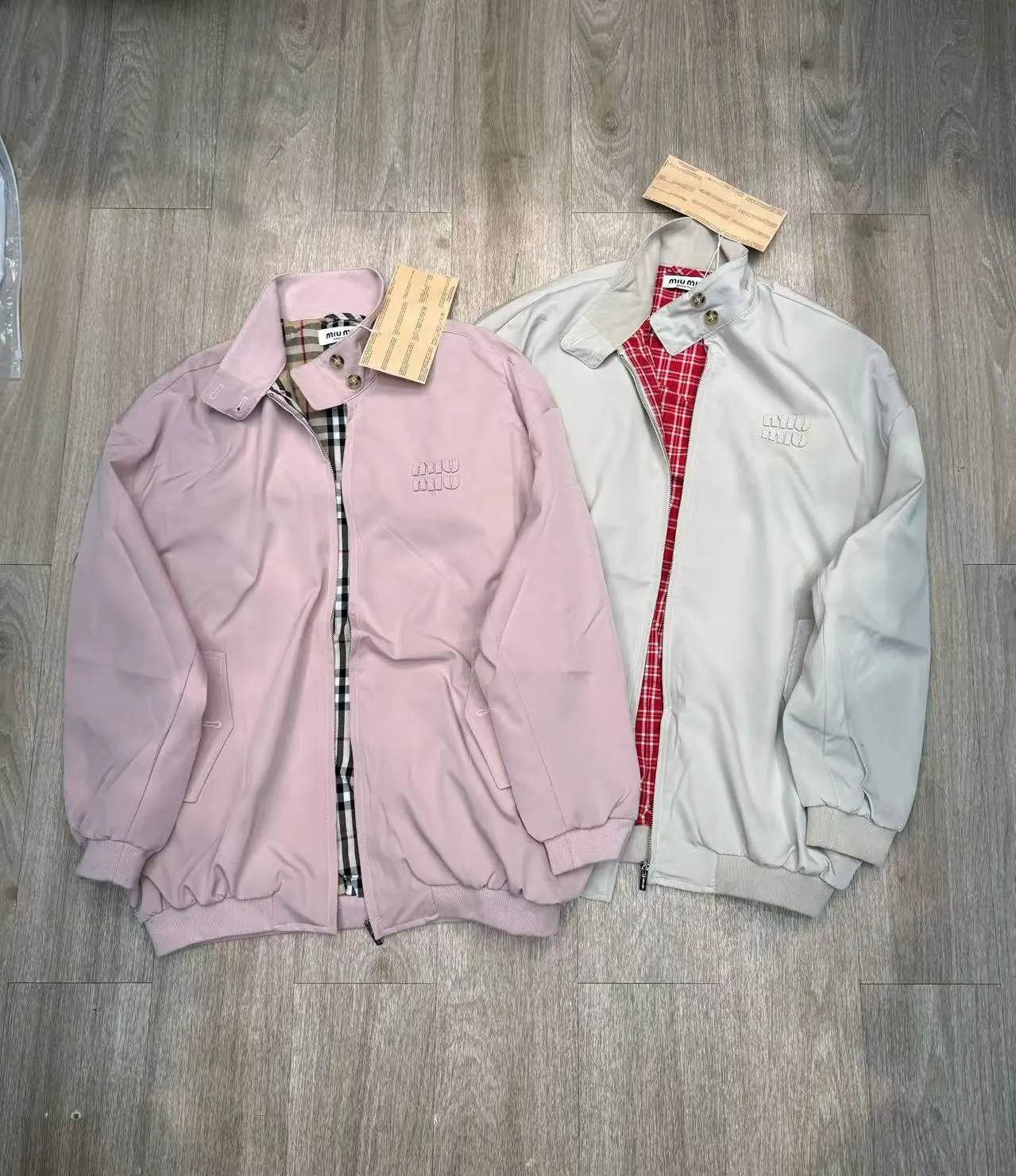 Embroidered Logo Harrington Jacket D13516050