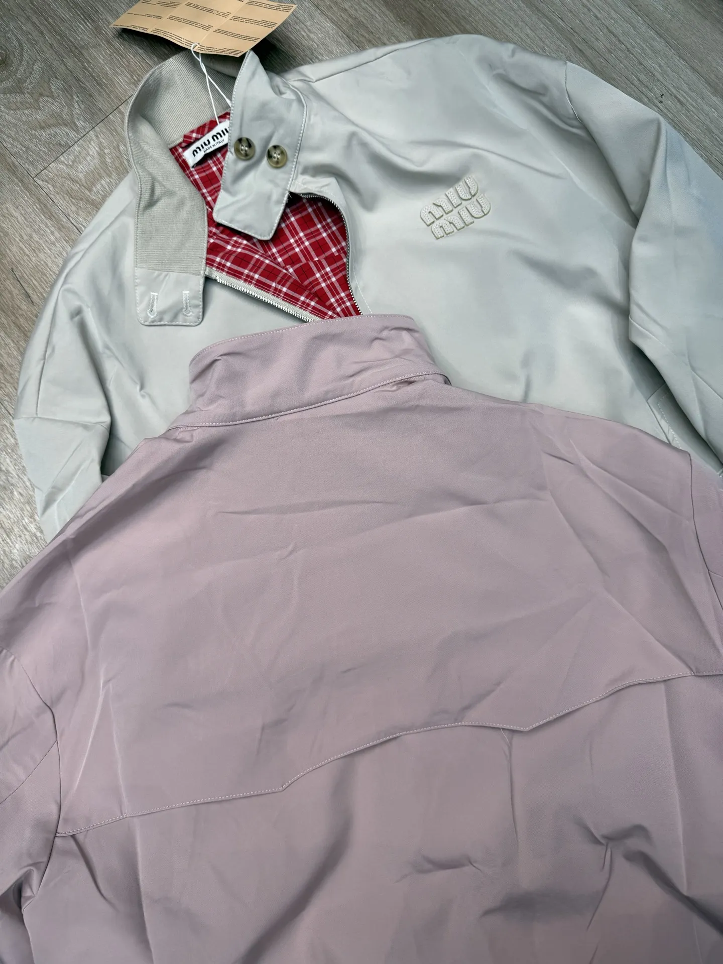 Embroidered Logo Harrington Jacket D13516050 — view 2