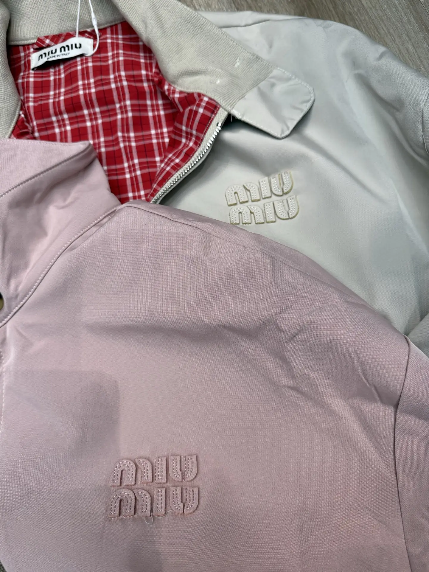 Embroidered Logo Harrington Jacket D13516050 — view 3