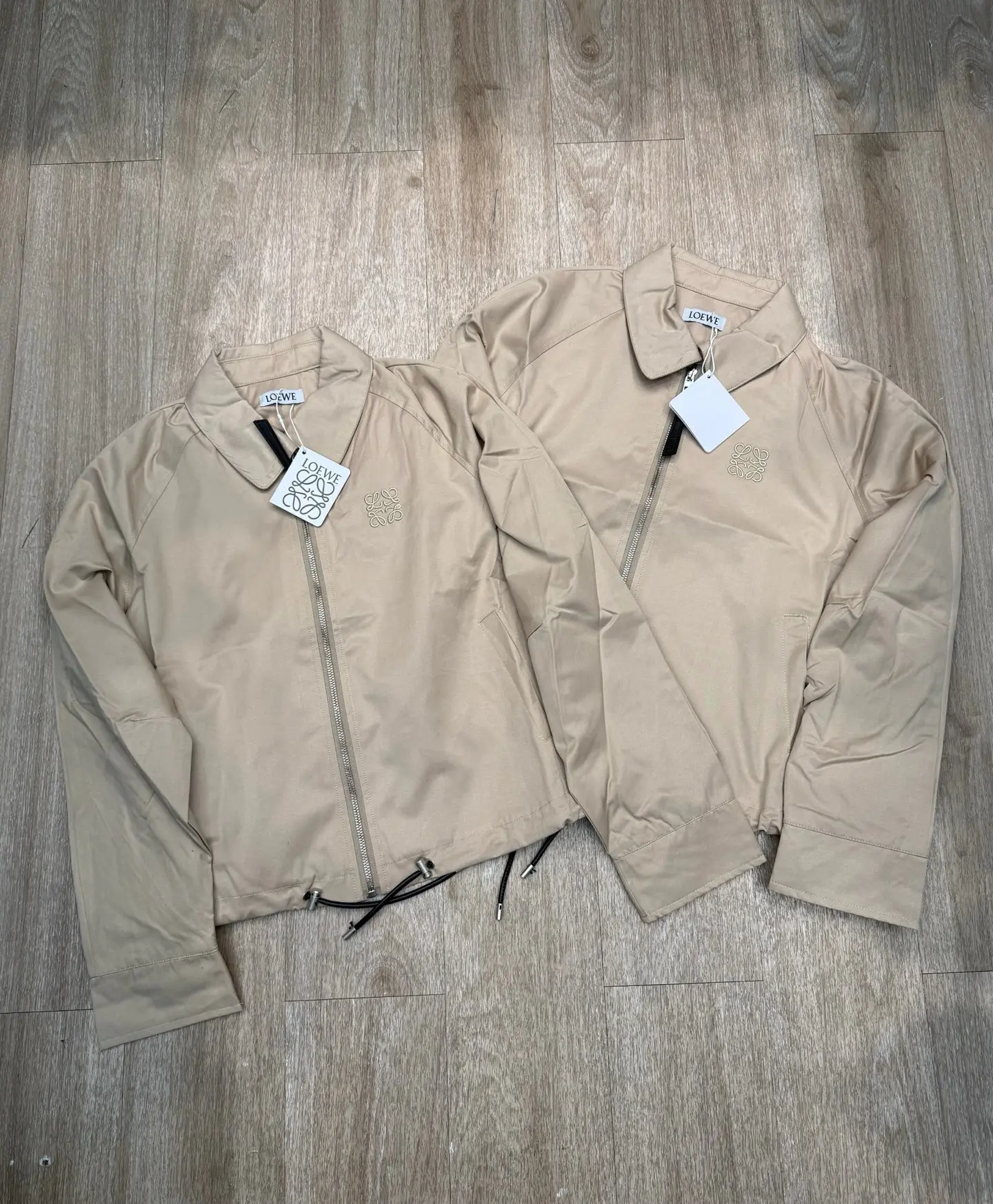 Embroidered Anagram Harrington Jacket D12916049