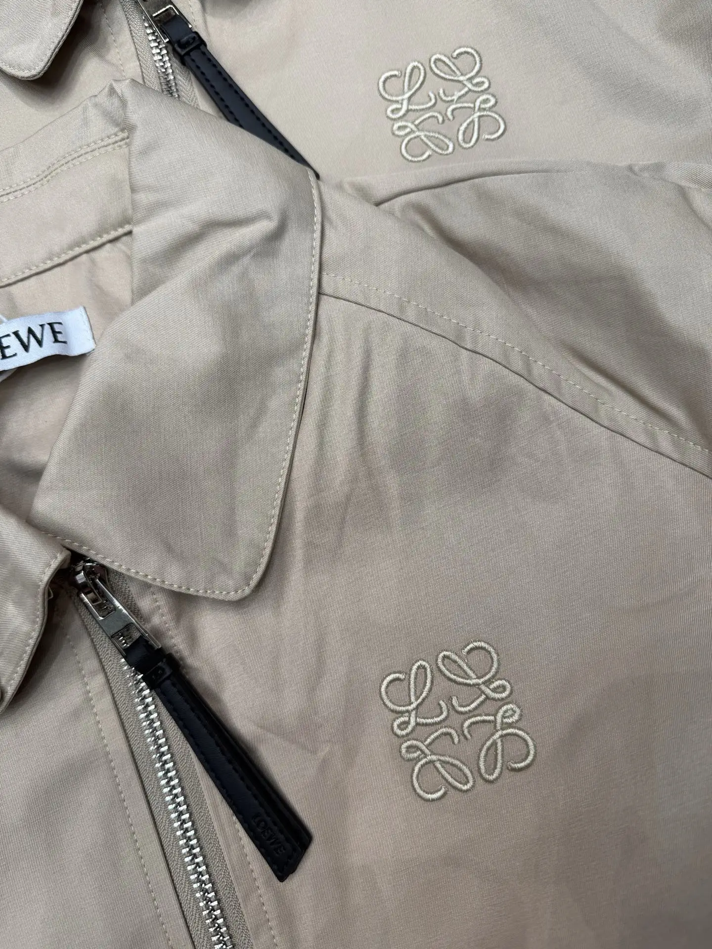 Embroidered Anagram Harrington Jacket D12916049 — view 2