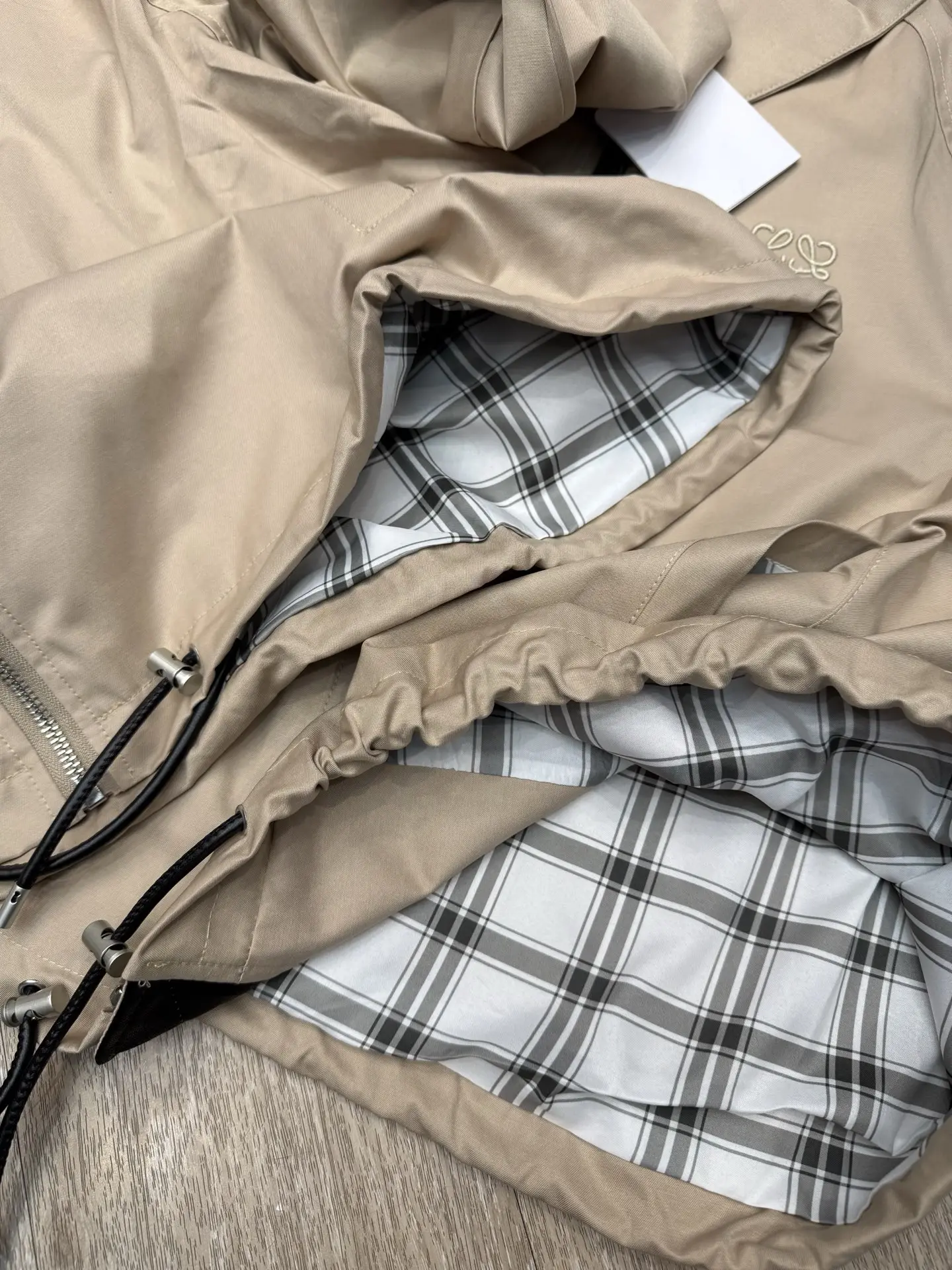 Embroidered Anagram Harrington Jacket D12916049 — view 4
