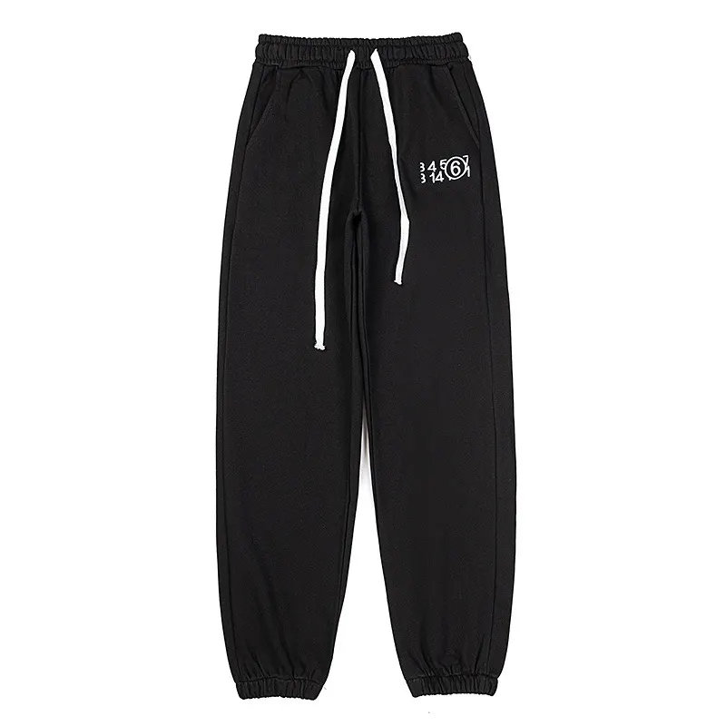 MM6 Logo Embroidered Cotton-Blend Sweatpants D8515983 — view 2
