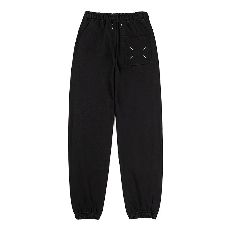MM6 Logo Embroidered Cotton-Blend Sweatpants D8515983 — view 3