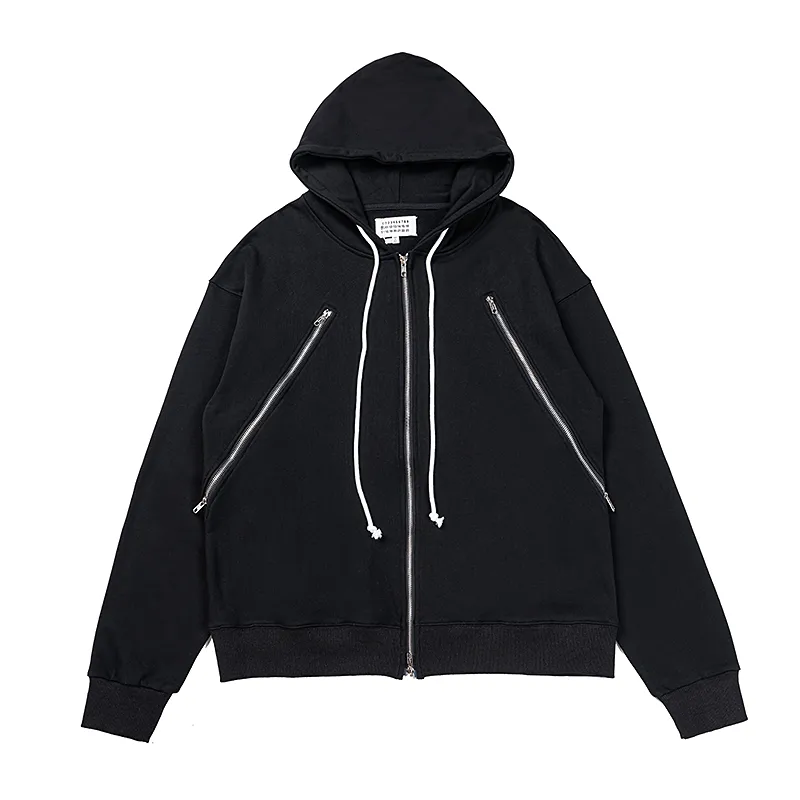 Multi-Zip Cotton-Jersey Hoodie D10915976