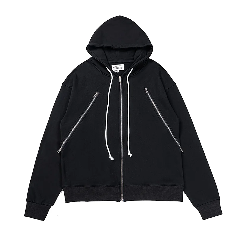Multi-Zip Cotton-Jersey Hoodie D10915976