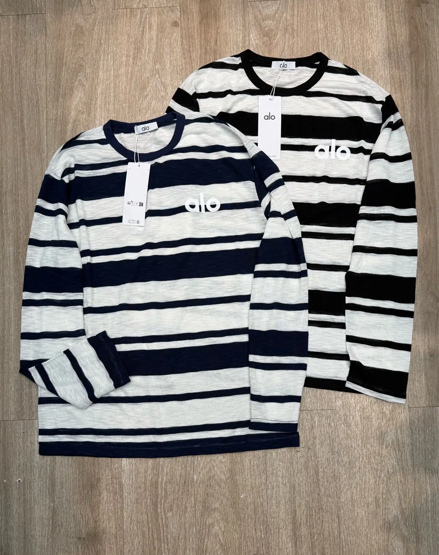 Striped Long-Sleeve Logo T-Shirt D5916046