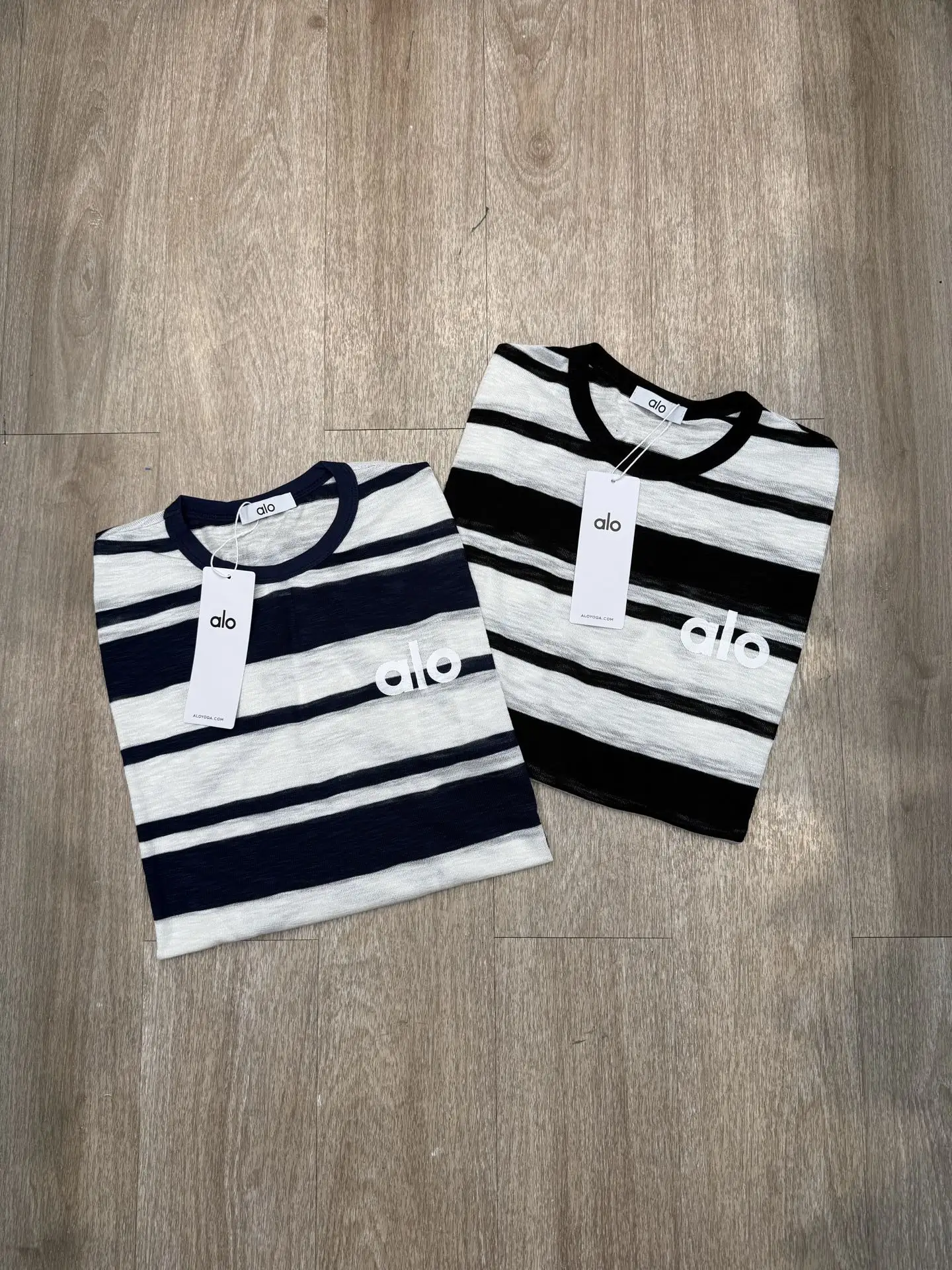 Striped Long-Sleeve Logo T-Shirt D5916046 — view 2