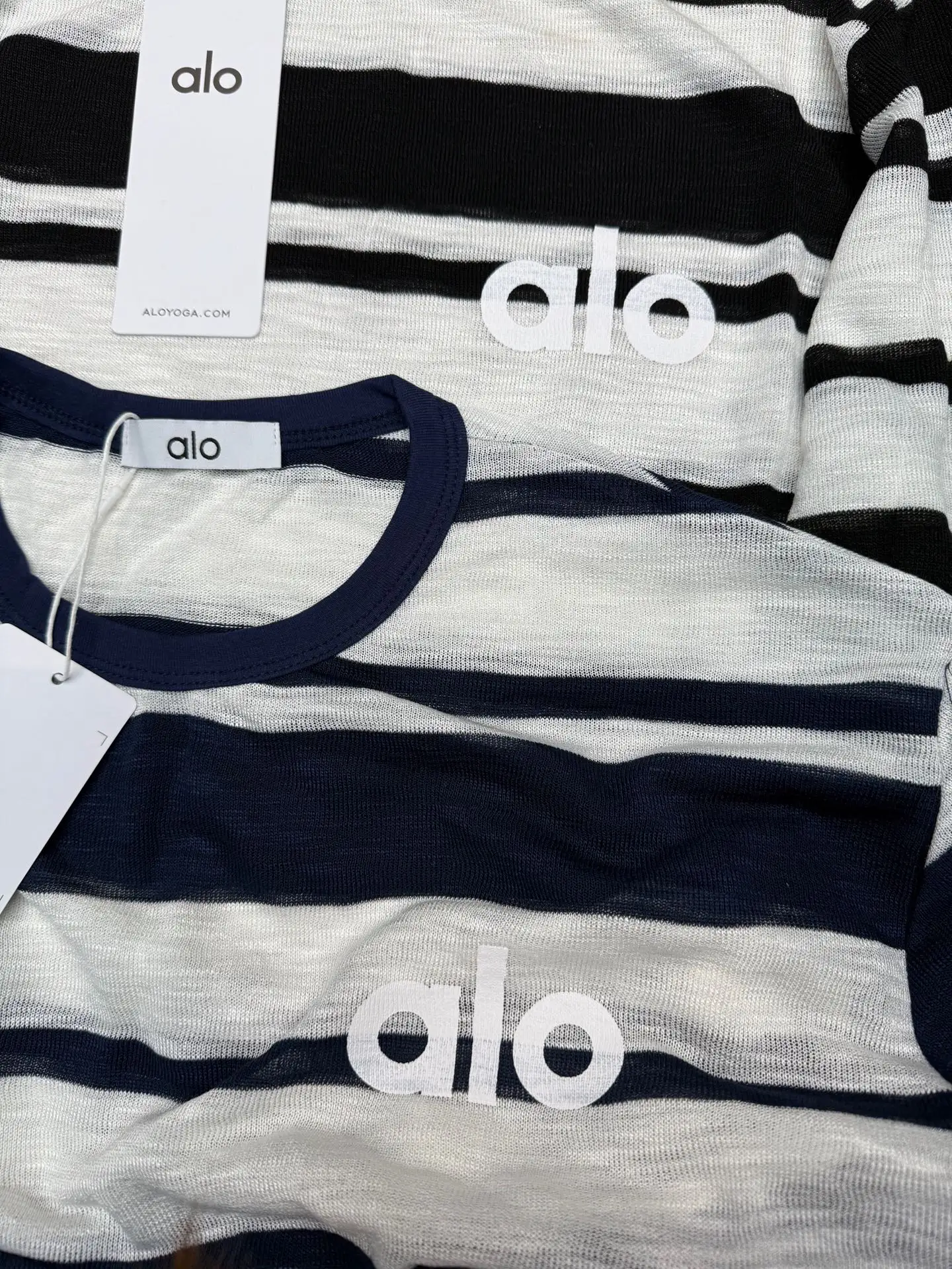 Striped Long-Sleeve Logo T-Shirt D5916046 — view 3