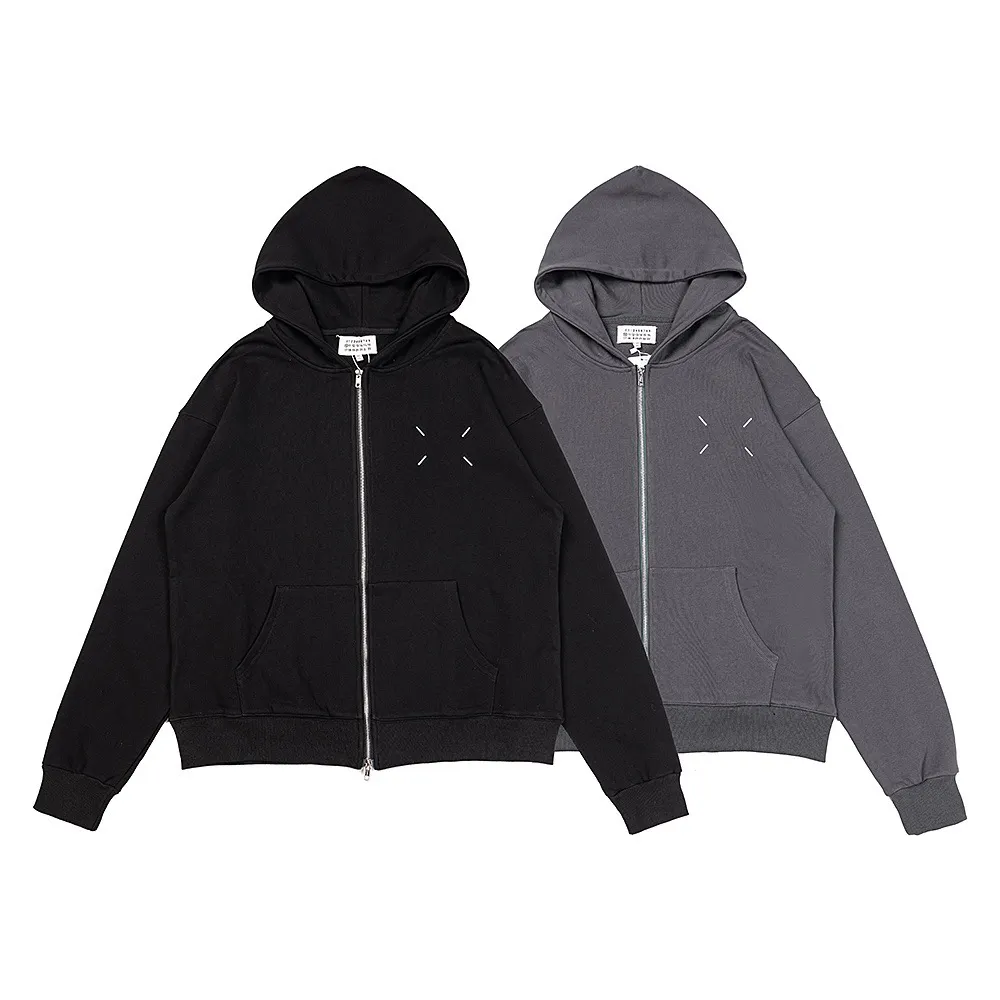 Maison Margiela Four-Stitch Zip-Up Hoodie D10915972