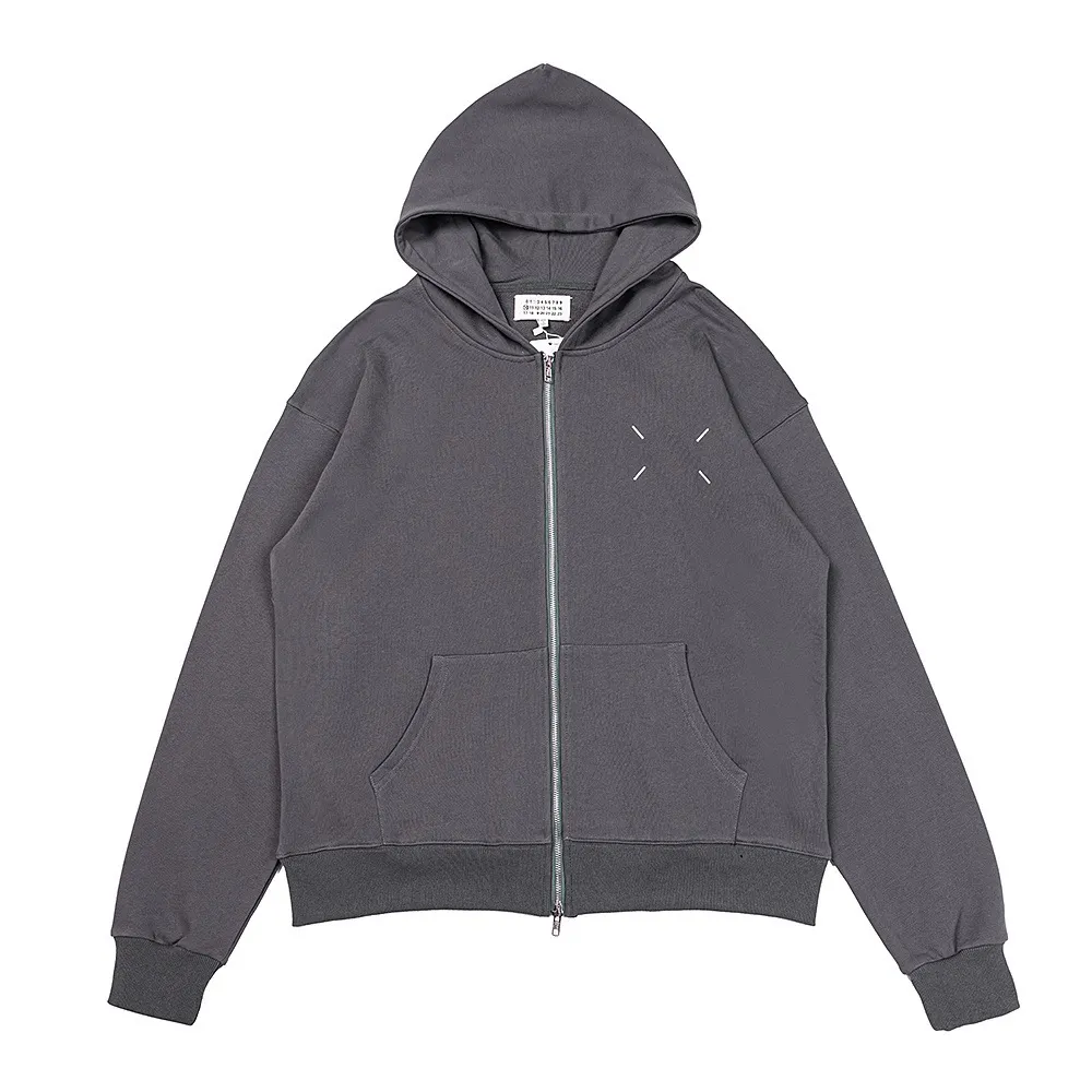 Maison Margiela Four-Stitch Zip-Up Hoodie D10915972 — view 4