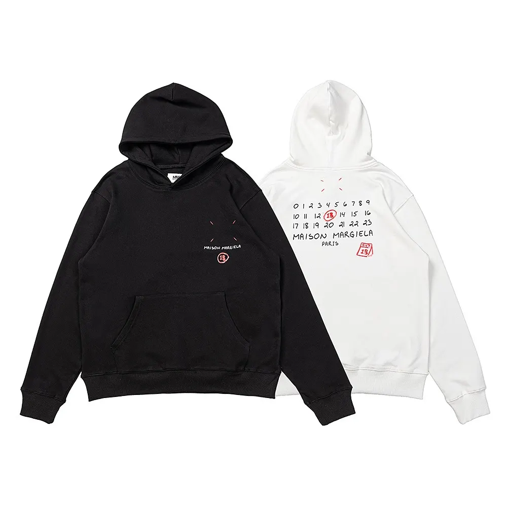 Maison Margiela Numeric Logo Cotton Hoodie D9015971