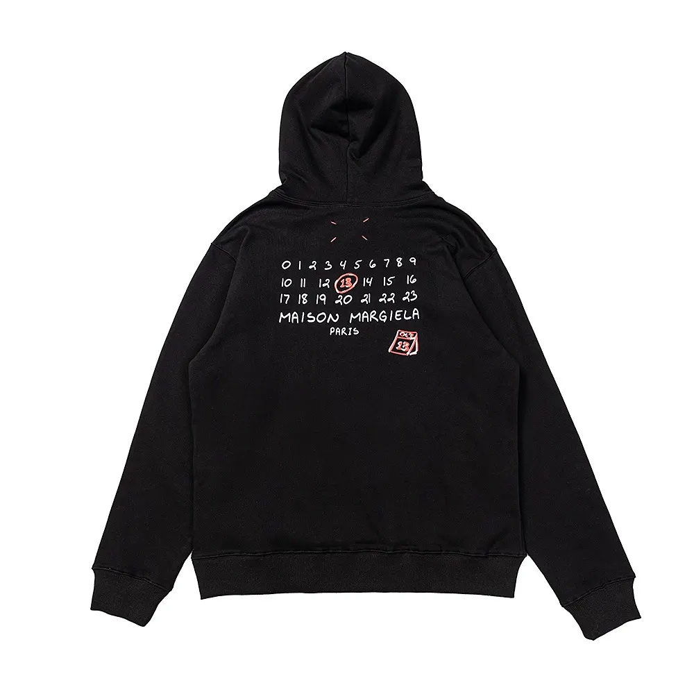 Maison Margiela Numeric Logo Cotton Hoodie D9015971 — view 3