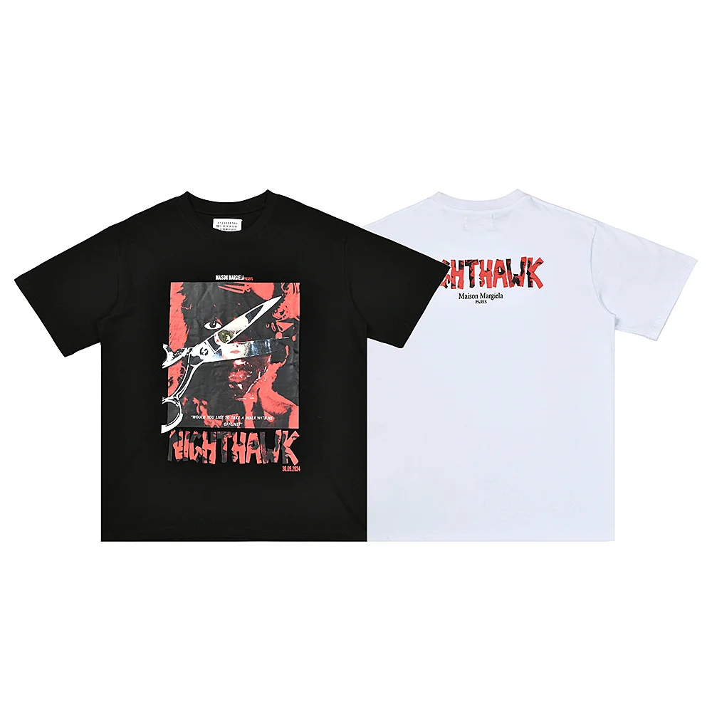 Nighthawk Graphic Print Cotton T-Shirt D4816019