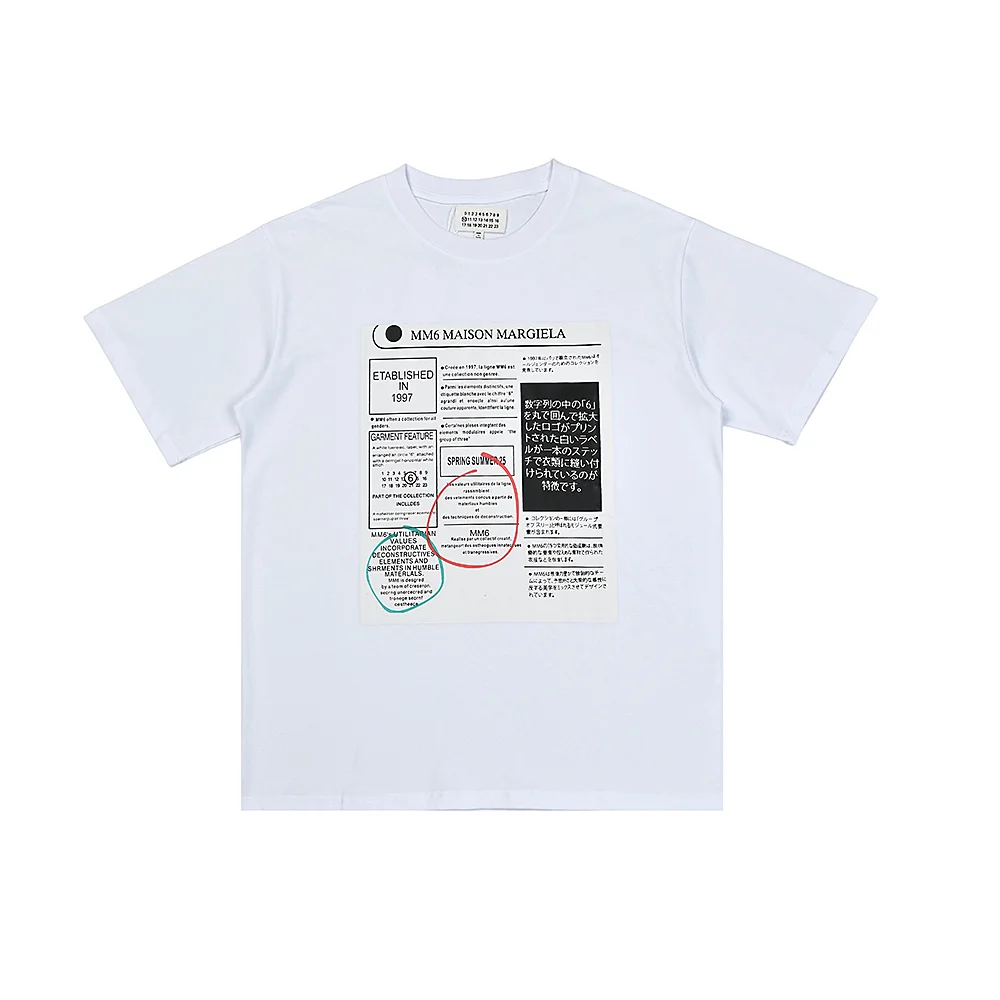 MM6 Maison Margiela Newspaper Print T-Shirt D4816016 — view 4