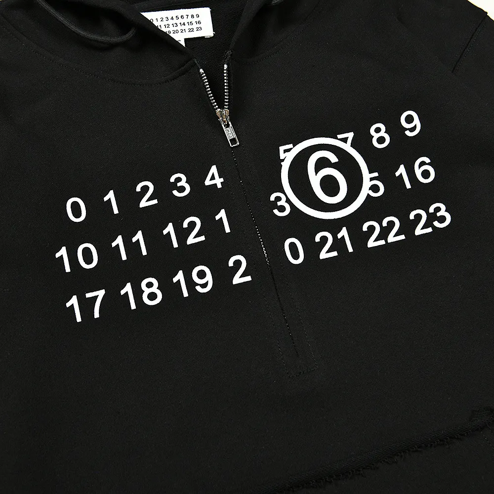 Numeric Logo Half-Zip Hoodie D10915961 — view 6
