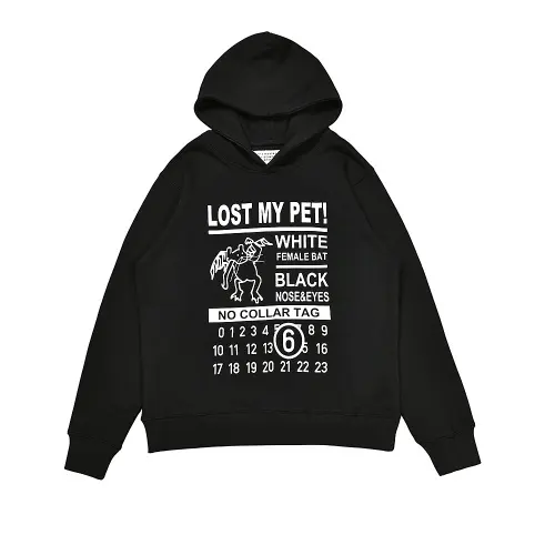 MM6 Graphic Print Cotton Hoodie D9015960