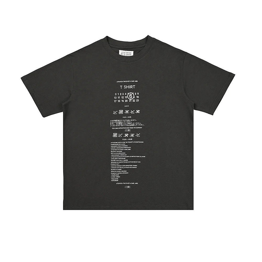MM6 Maison Margiela Care Label Print T-Shirt D4816015