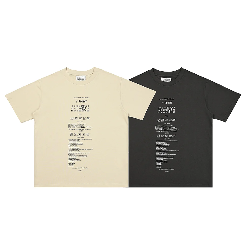 MM6 Maison Margiela Care Label Print T-Shirt D4816015 — view 6