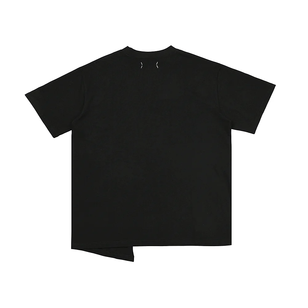 Logo Print Asymmetric Cotton T-Shirt D5516027 — view 2