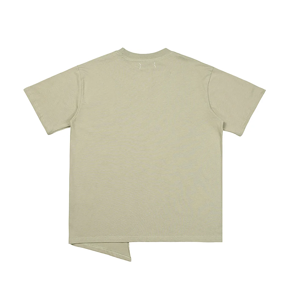 Logo Print Asymmetric Cotton T-Shirt D5516027 — view 4