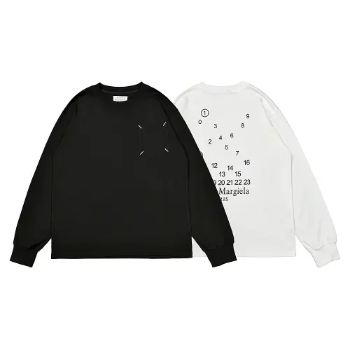 Maison Margiela Numeric Logo Long-Sleeve T-Shirt D7015958