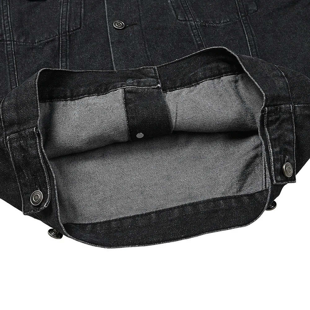Oversized Washed Denim Jacket D11915957 — view 7