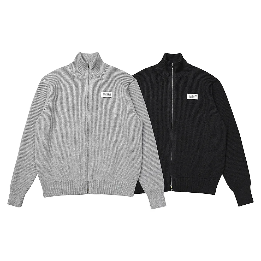 Ribbed Knit Zip-Up Cardigan D10915956