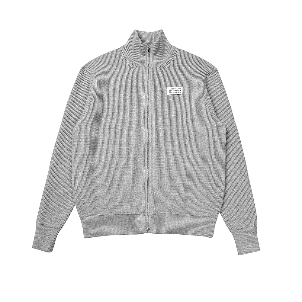 Ribbed Knit Zip-Up Cardigan D10915956 — view 4