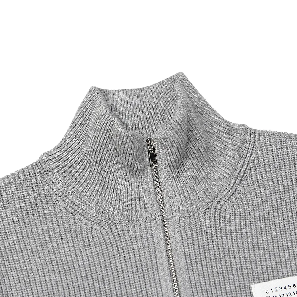 Ribbed Knit Zip-Up Cardigan D10915956 — view 7
