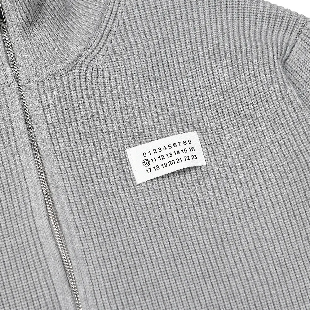 Ribbed Knit Zip-Up Cardigan D10915956 — view 8