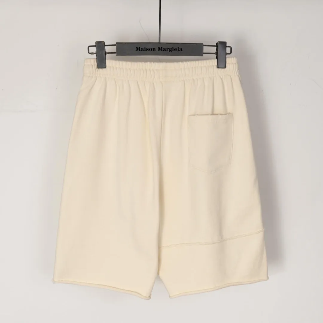 Logo-Embroidered Distressed Cotton-Jersey Shorts D19013246 — view 2