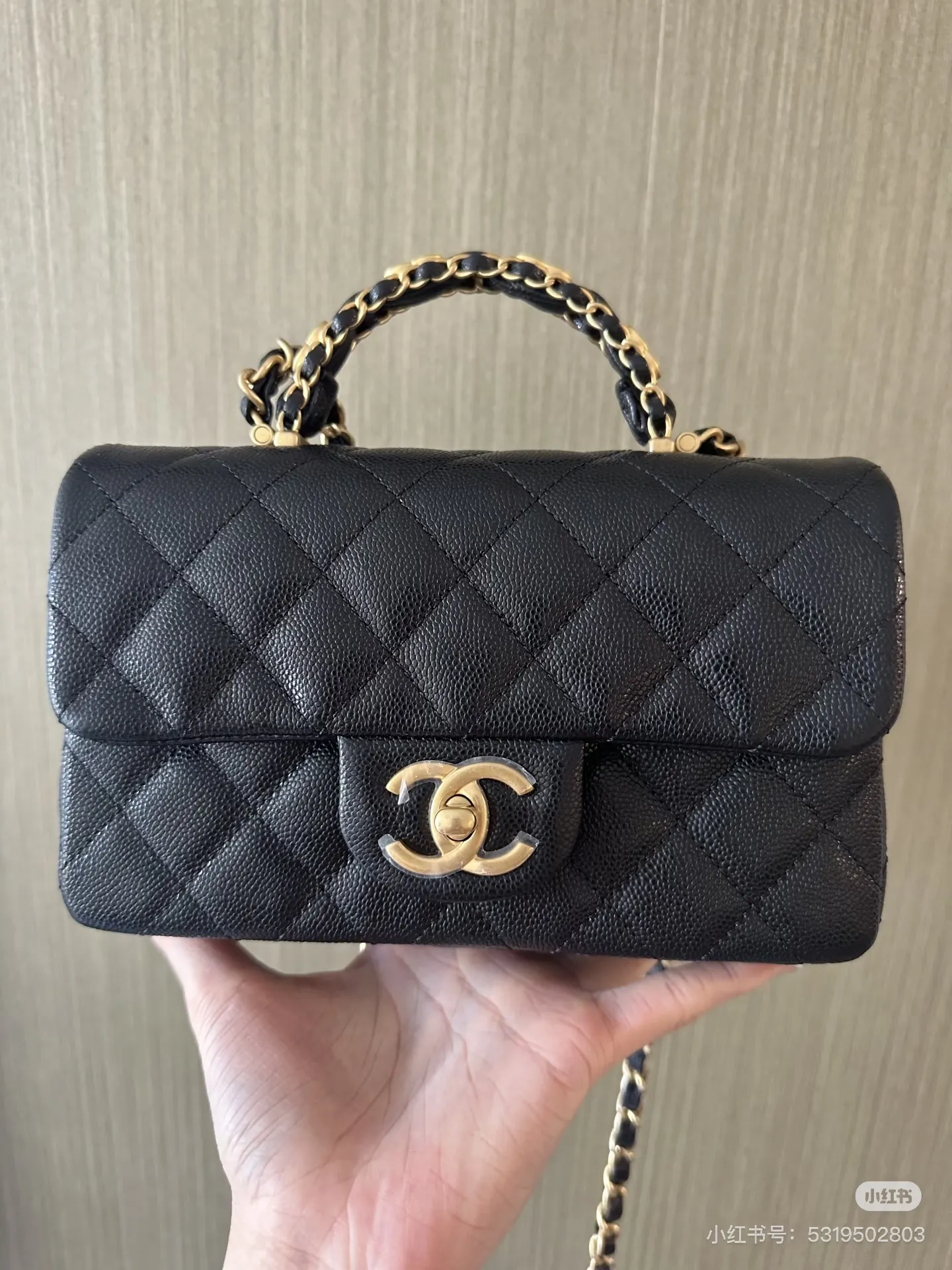 Chanel 25B CF Mini Top Handle Bag D29511050 — view 5