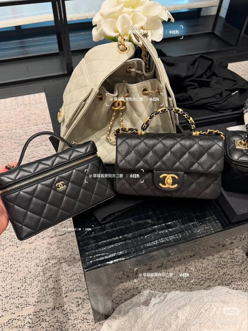Chanel 25B CF Mini Top Handle Bag D29511050 — view 6
