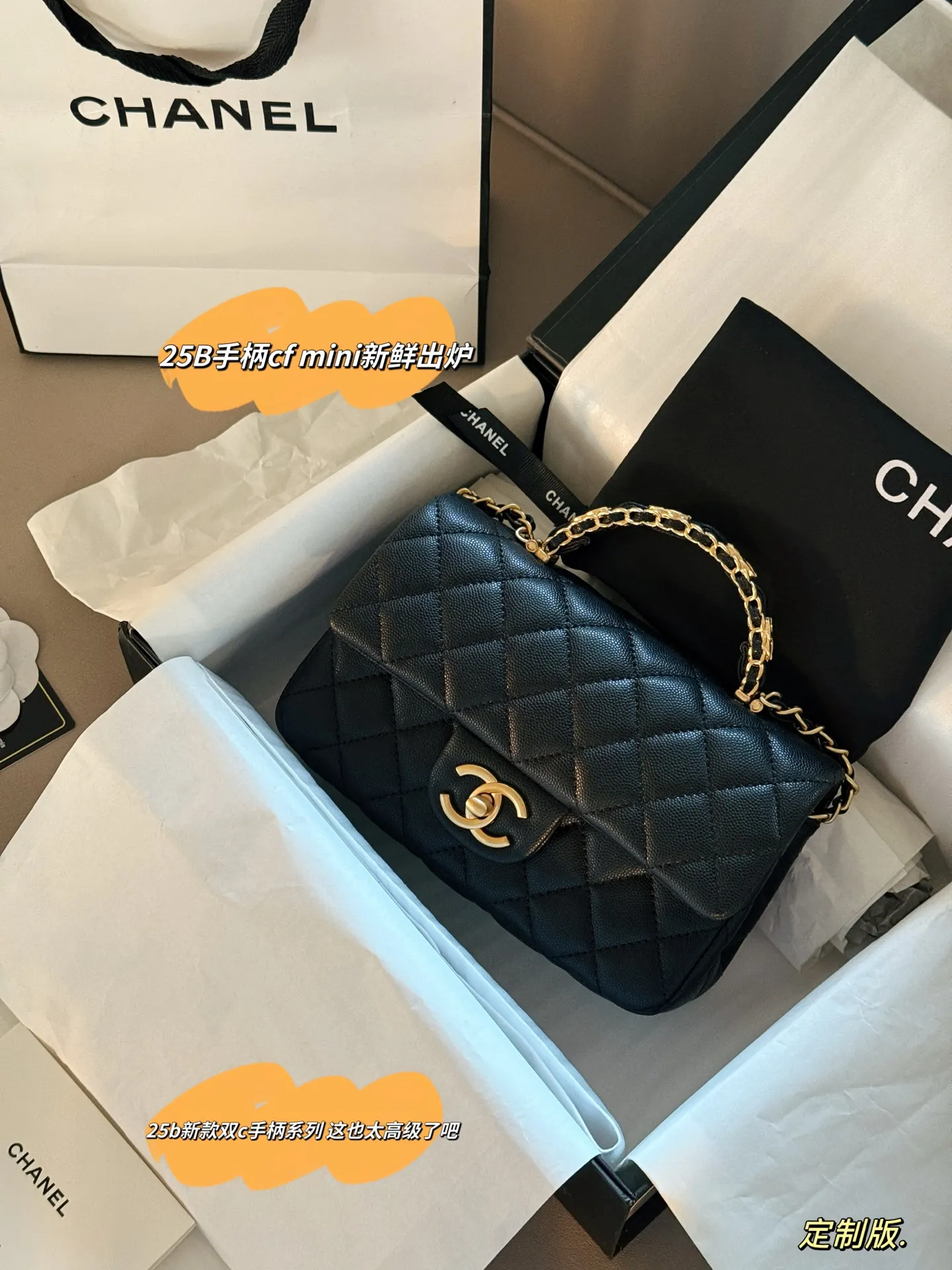 Chanel 23B CF Mini Top-Handle Bag D29511051