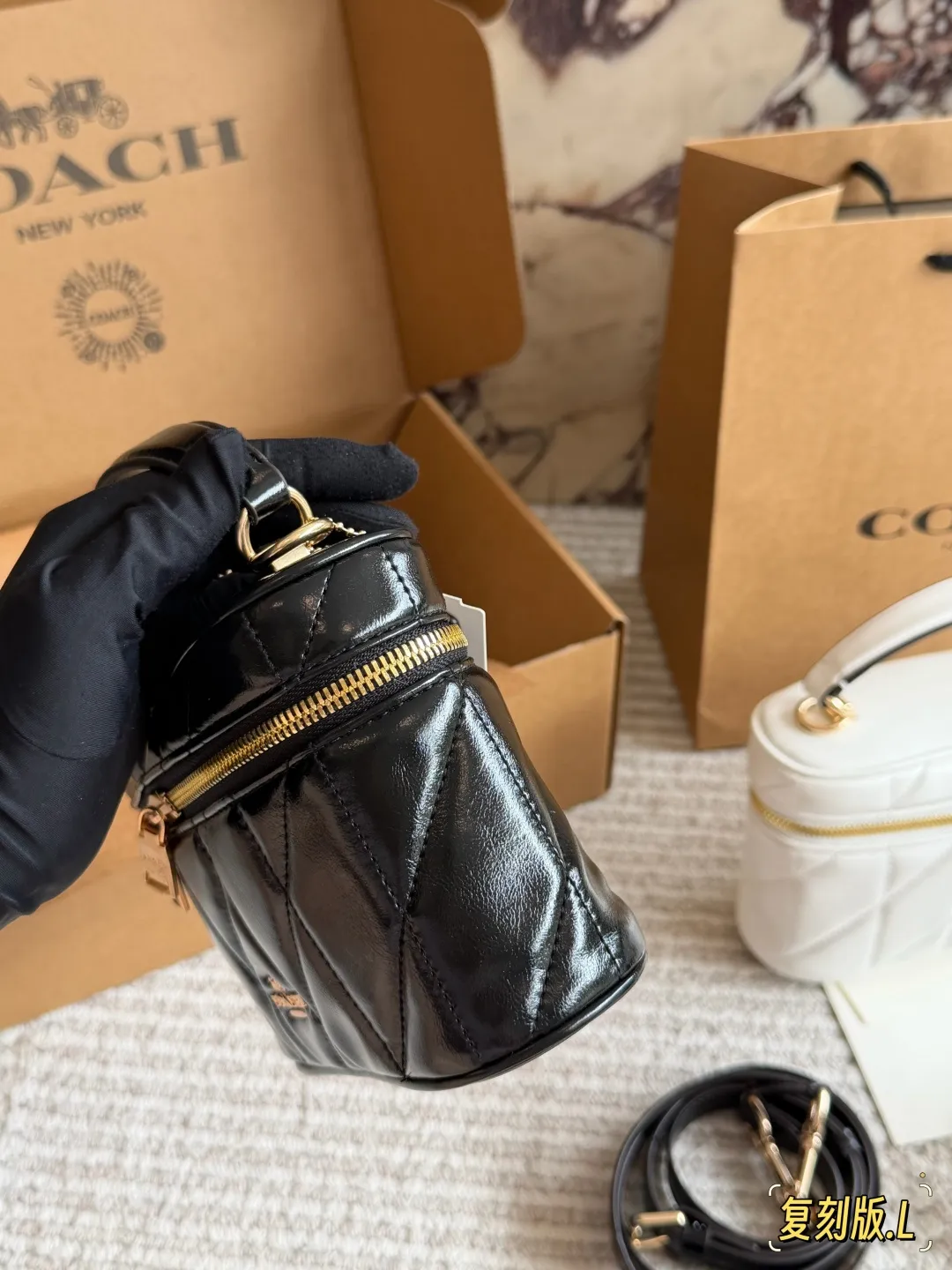 Coach Quilted Leather Box Bag D28511059 — view 8