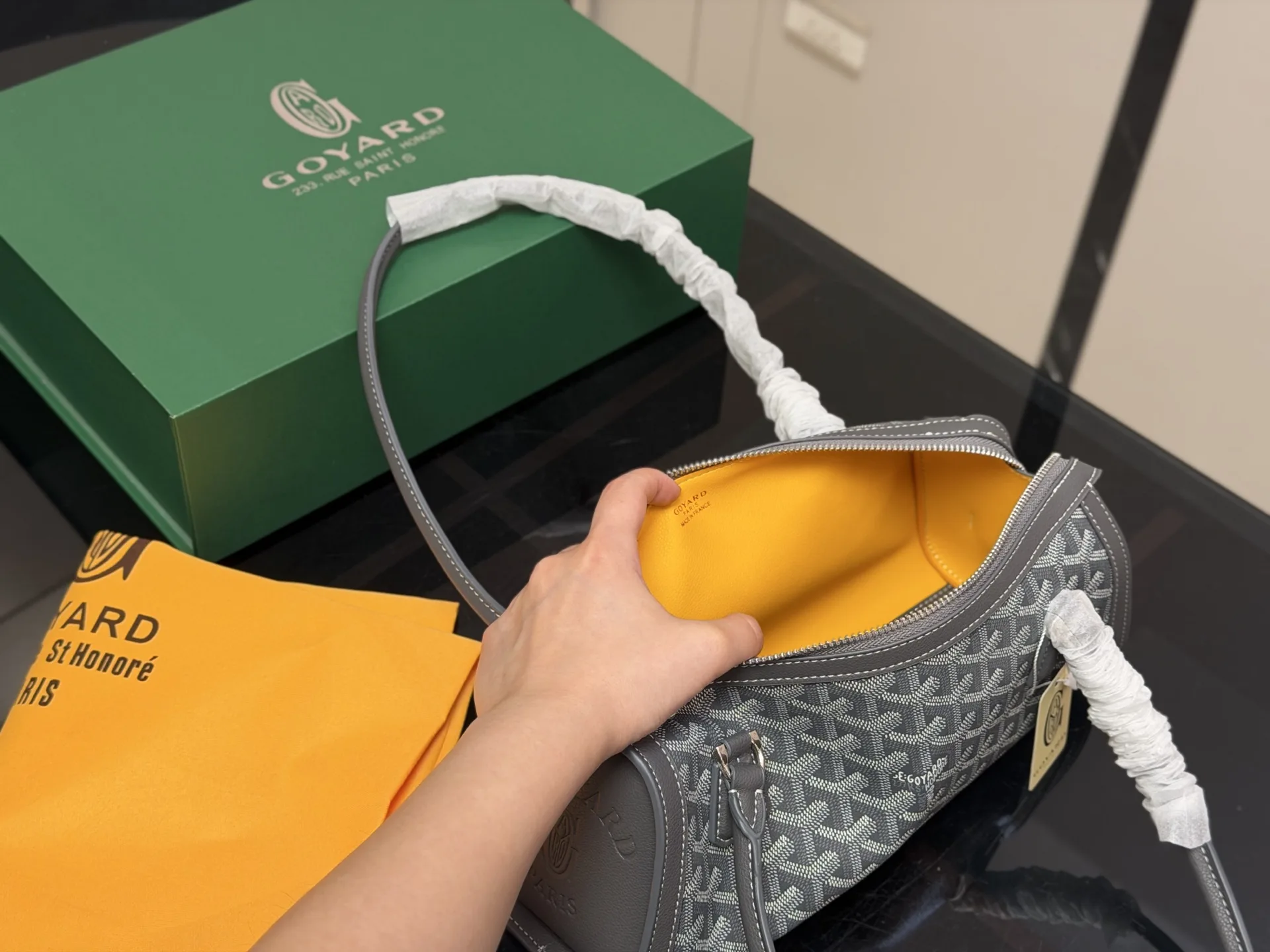 Goyard Cylindrical Shoulder Bag in Monogram Canvas D34011063 — view 4