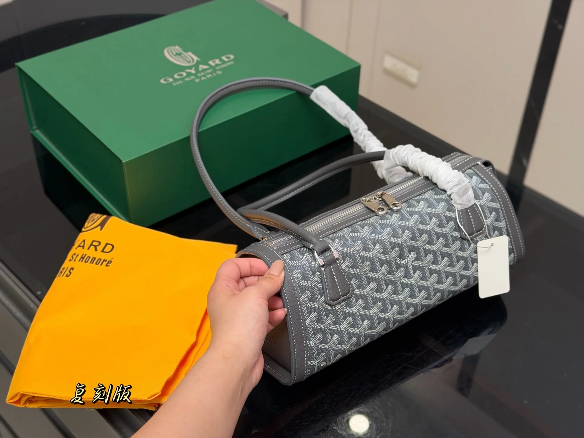 Goyard Cylindrical Shoulder Bag in Monogram Canvas D34011063 — view 5