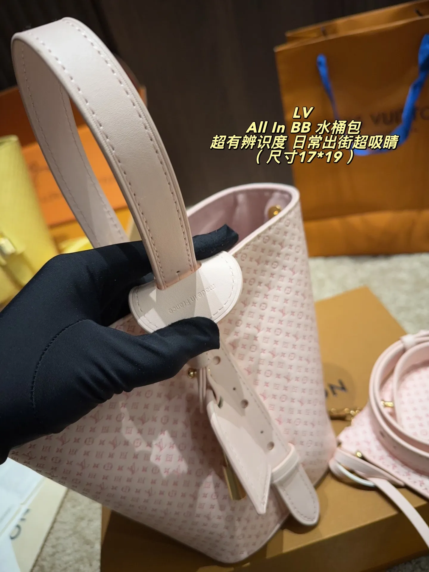 LV All In BB Monogram Canvas Bucket Bag D33011065 — view 8