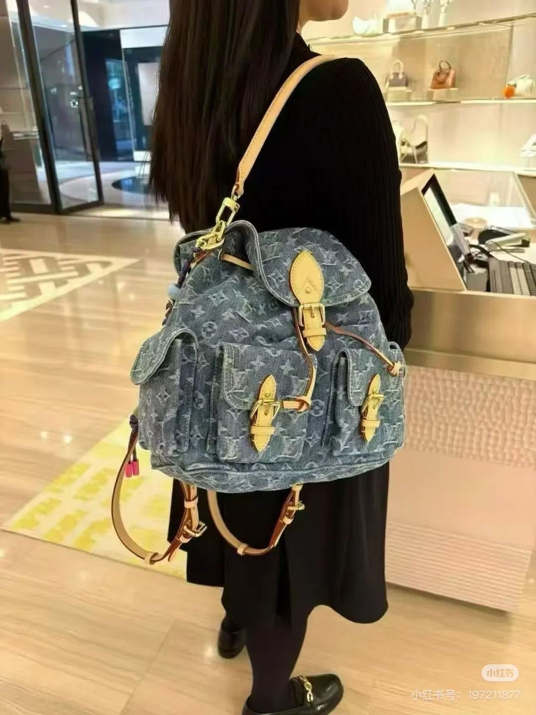 Louis Vuitton Monogram Denim Backpack D47011067 — view 3