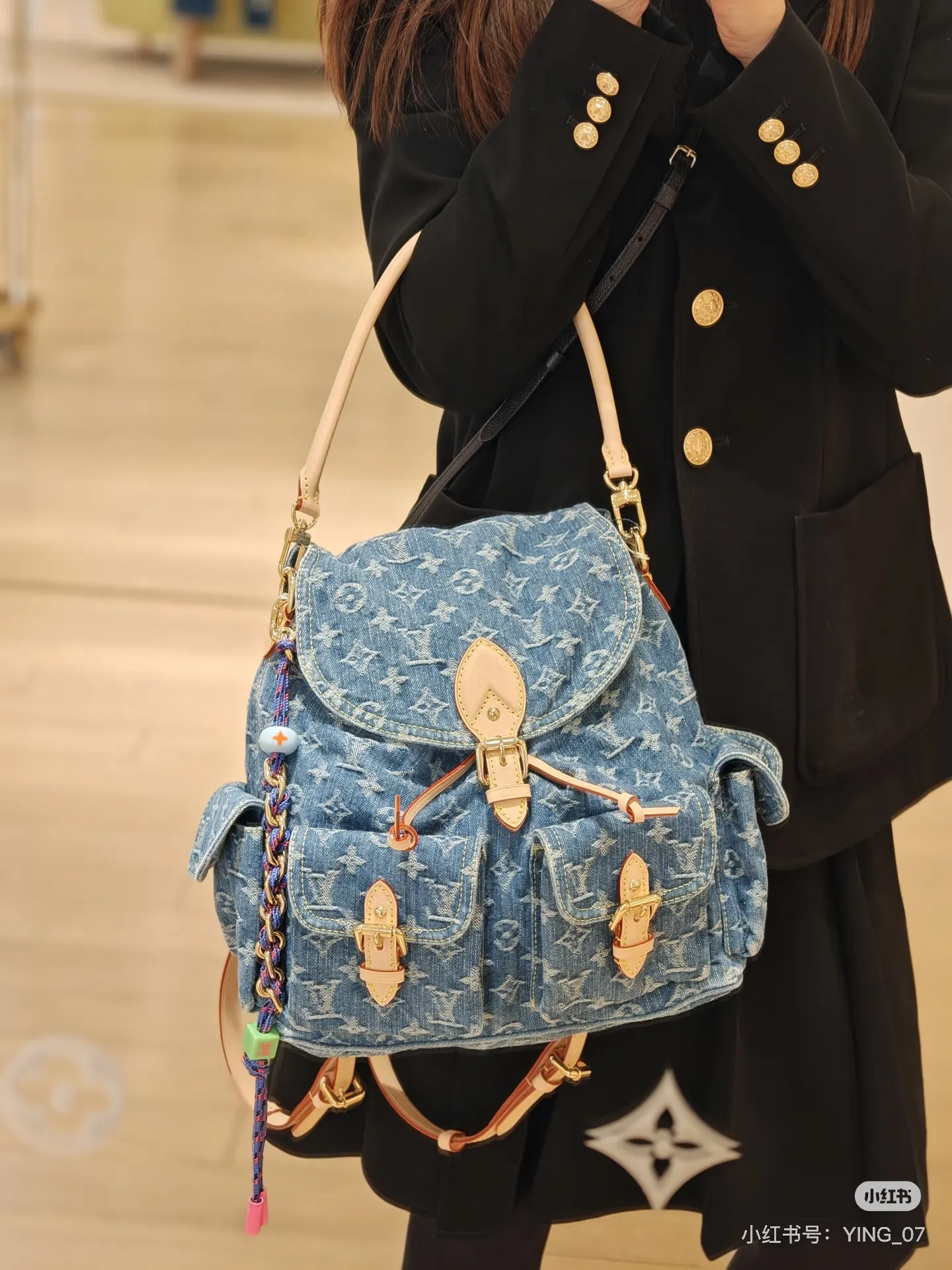 Louis Vuitton Monogram Denim Backpack D47011067 — view 6