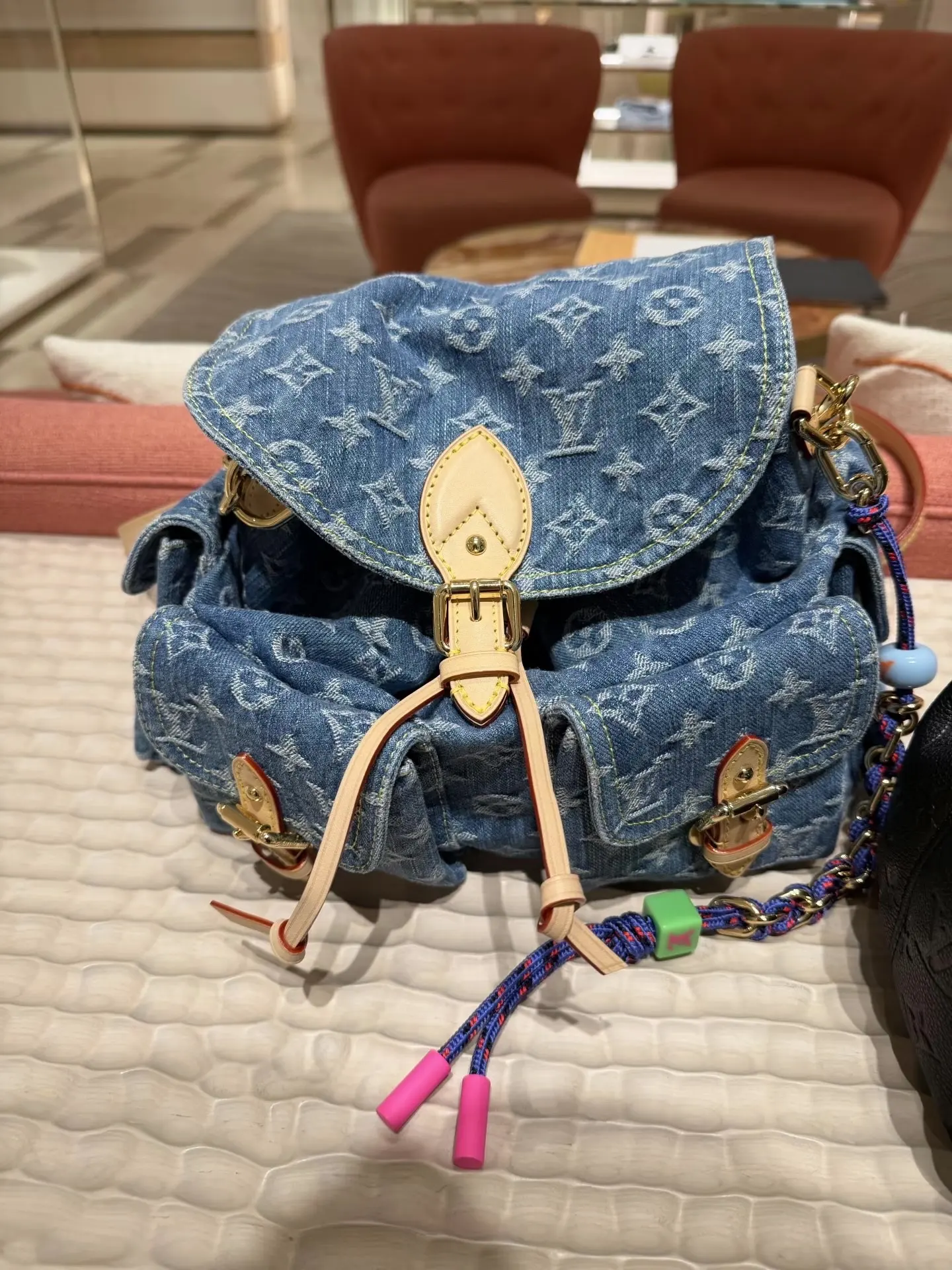 Louis Vuitton Monogram Denim Backpack D47011067 — view 8