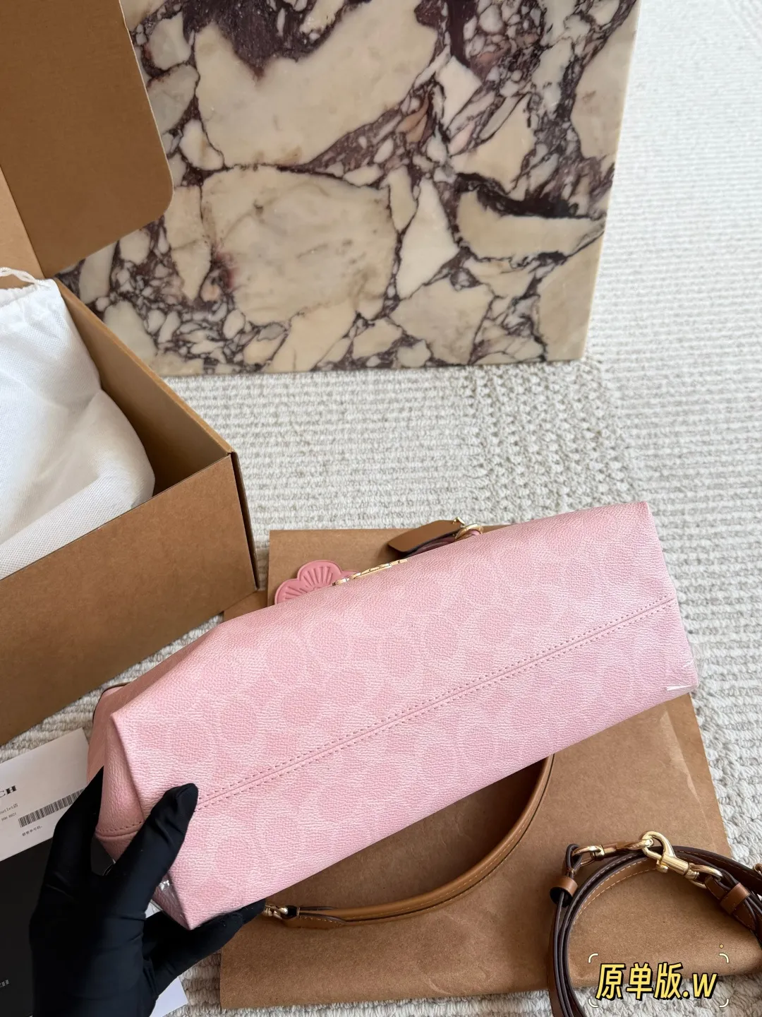 Coach Signature Canvas Hobo Bag in Pink D36511072 — view 7