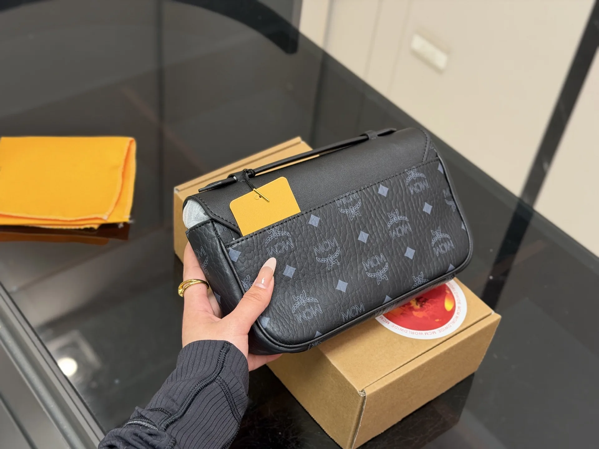 MCM Tracy Visetos Crossbody Bag D29011073 — view 7
