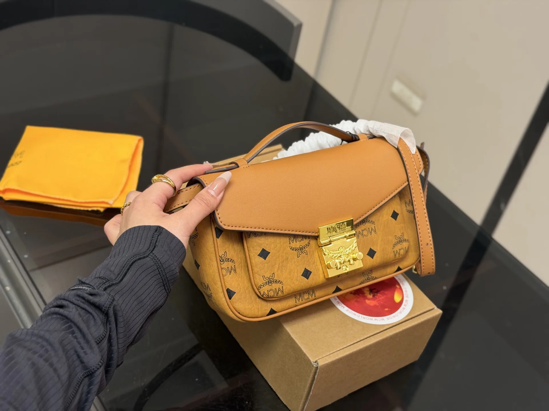 MCM Tracy Visetos Crossbody Bag D29011074 — view 2
