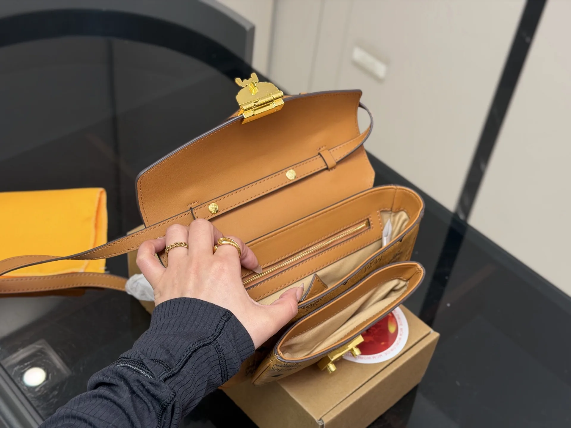 MCM Tracy Visetos Crossbody Bag D29011074 — view 3