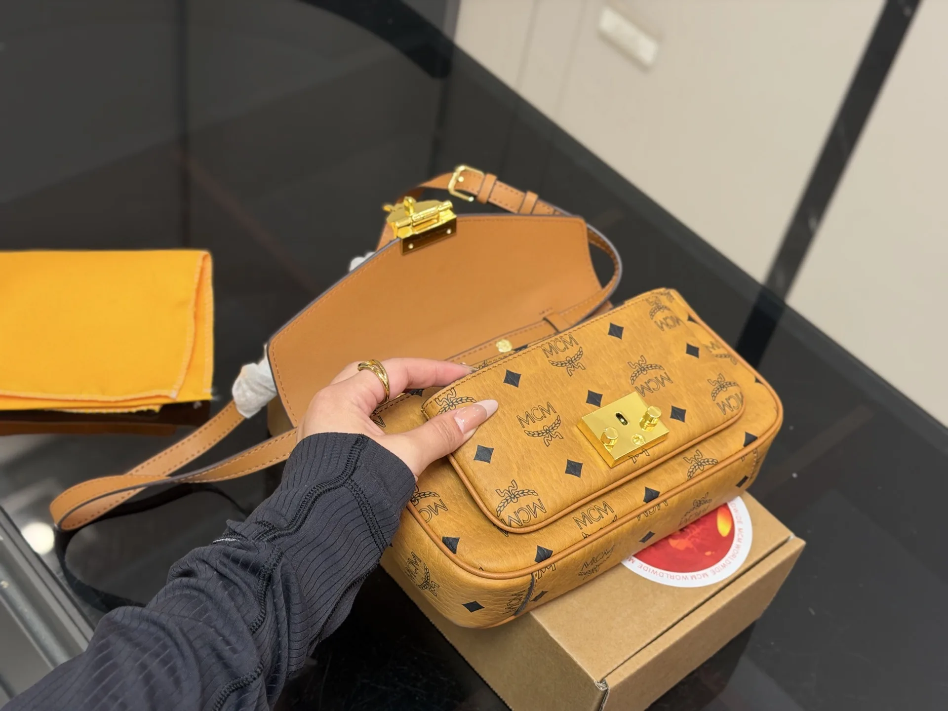 MCM Tracy Visetos Crossbody Bag D29011074 — view 4