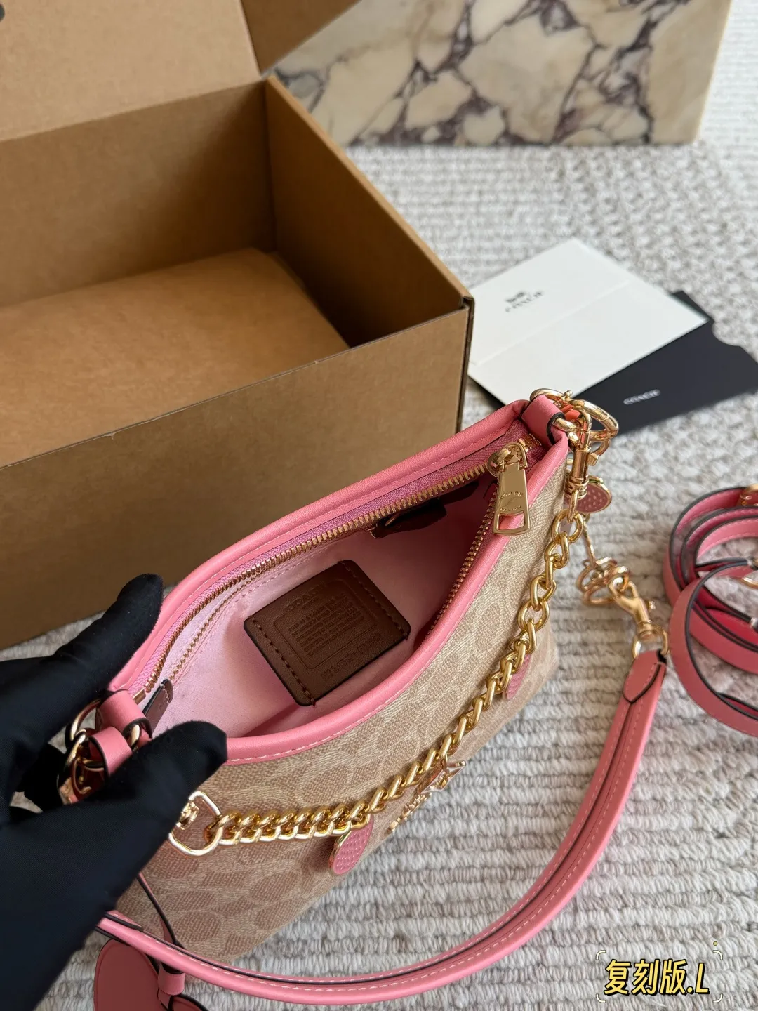 Coach Mini Hobo Bag with Strawberry Charms D28511085 — view 9